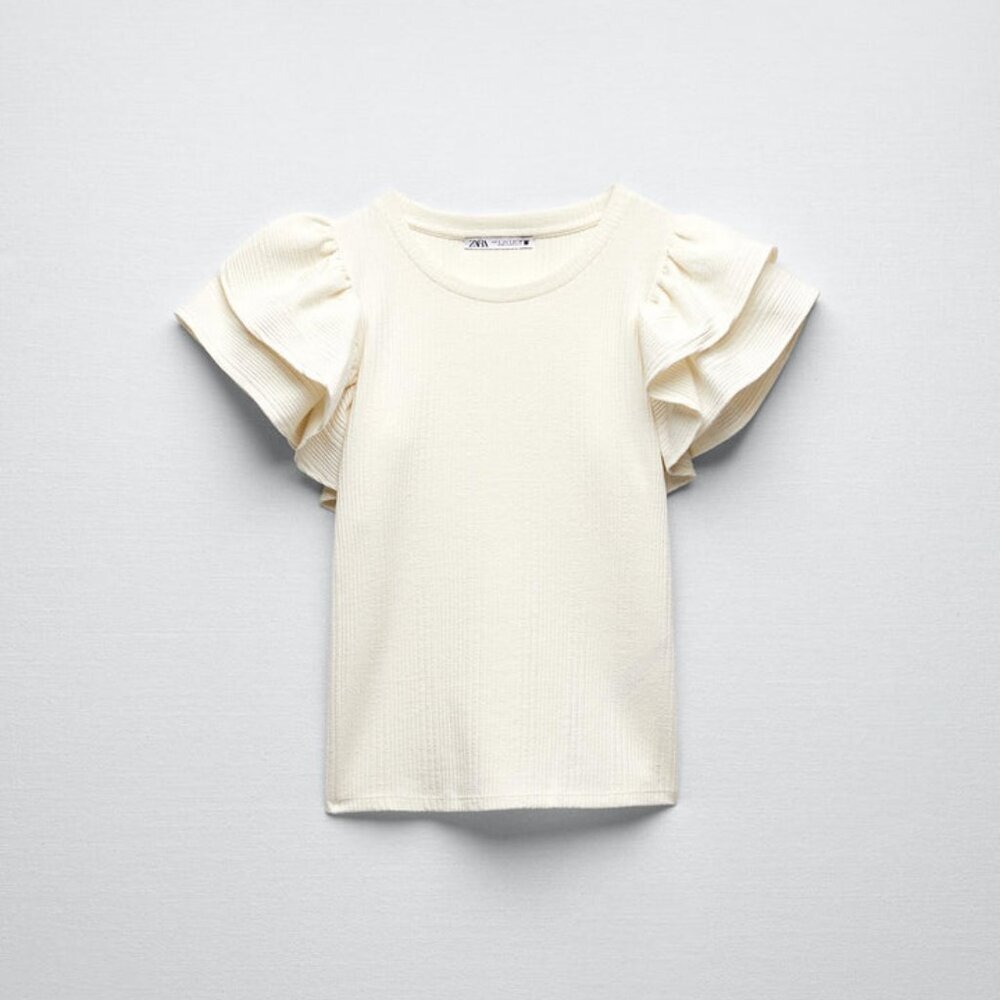 Zara Women's White Blouse SIZE m 2298/102/250